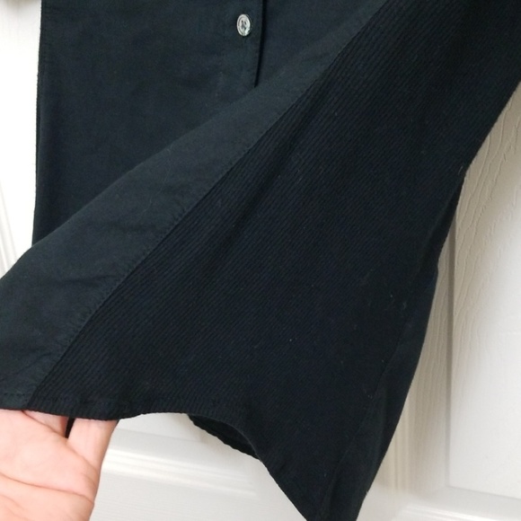 James Perse Surplice Shirt Black Button Front top - Picture 5 of 9